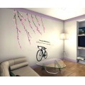 Peach blossom and Bicycle Wall Sticker